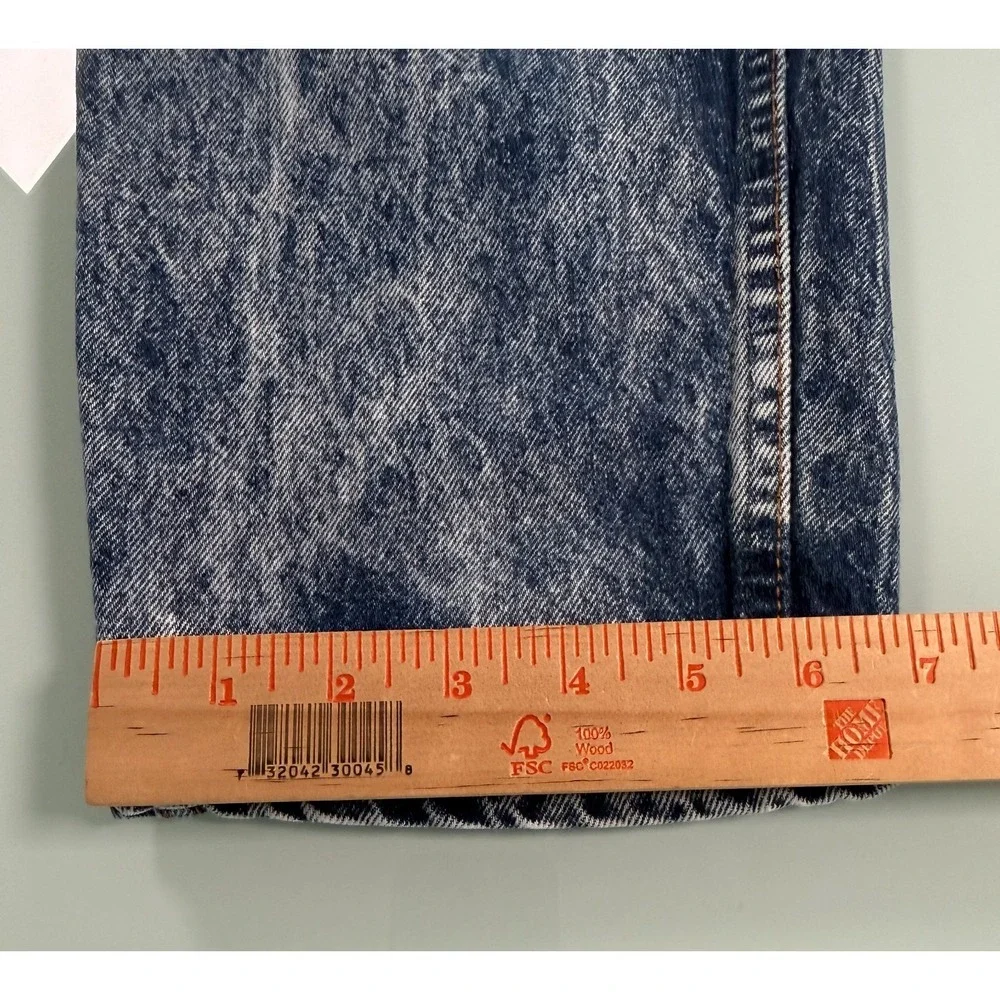 VTG 1989 Levis Acid Washed Jeans Men's 36x30 Blue Straight Leg‎ Streetwear Core